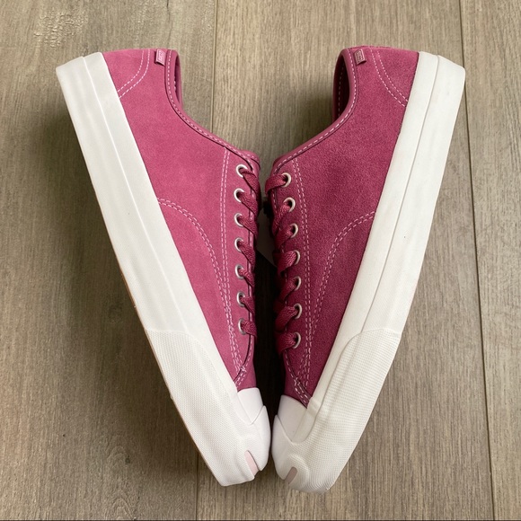 NWT Converse Faux Fux-Lined Leather Jack Purcell - Picture 5 of 8